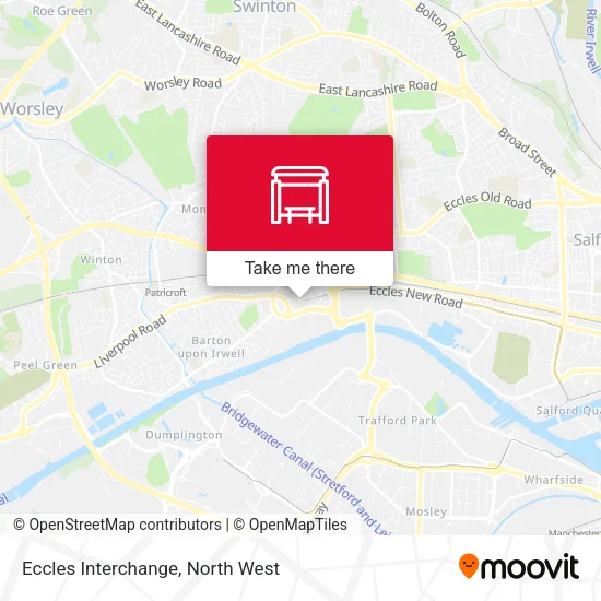 Eccles Interchange map