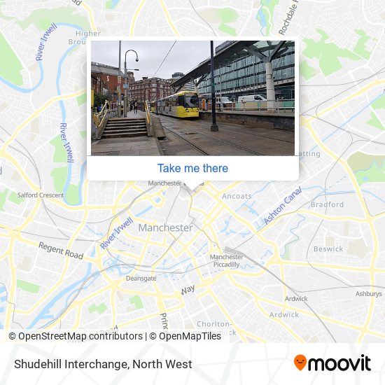 Shudehill Interchange map