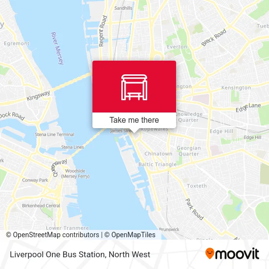 Liverpool One Bus Station map