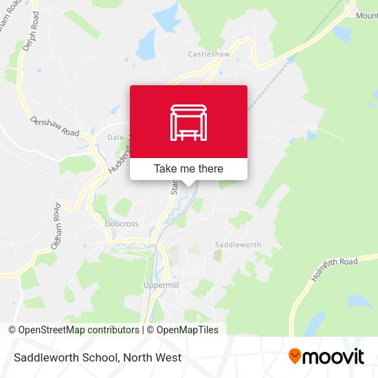 Saddleworth School map