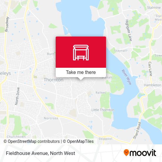 Fieldhouse Avenue map