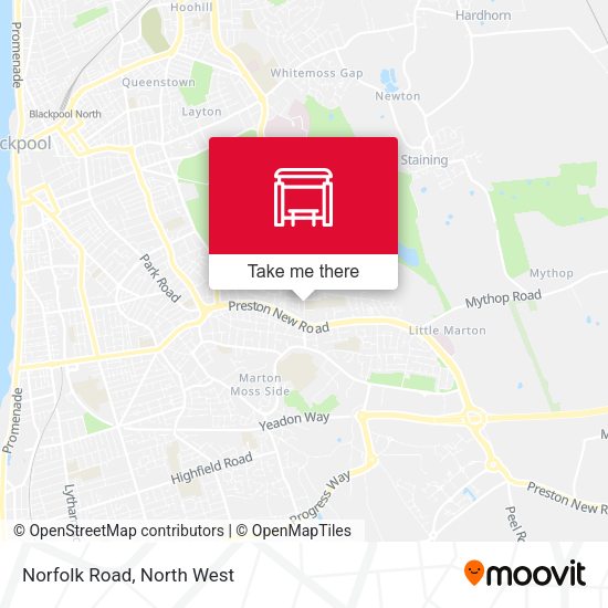 Norfolk Road map
