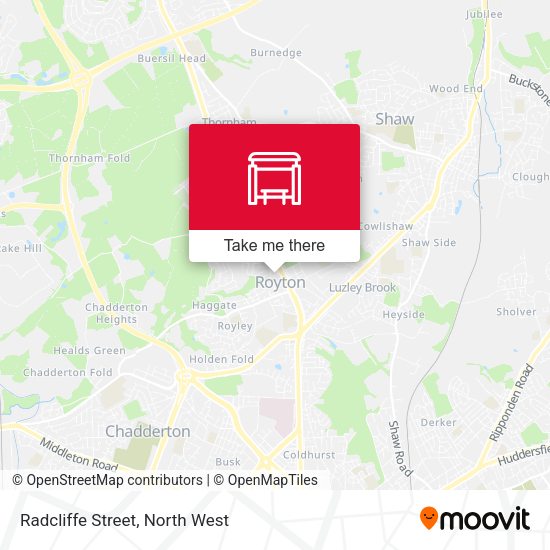 Radcliffe Street map