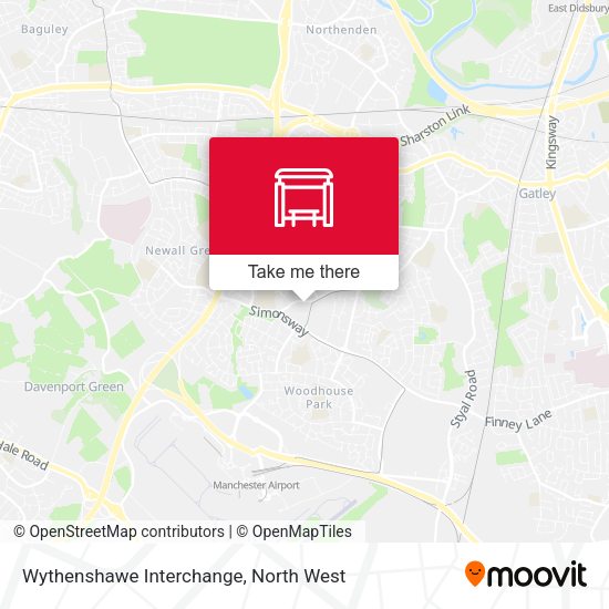Wythenshawe Interchange map