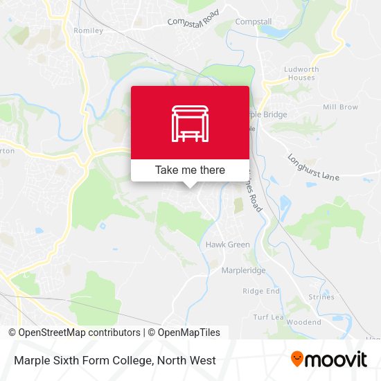 Marple Sixth Form College map
