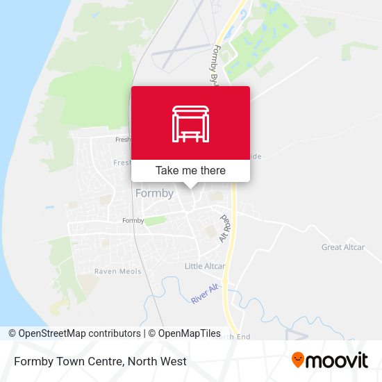 Formby Town Centre map