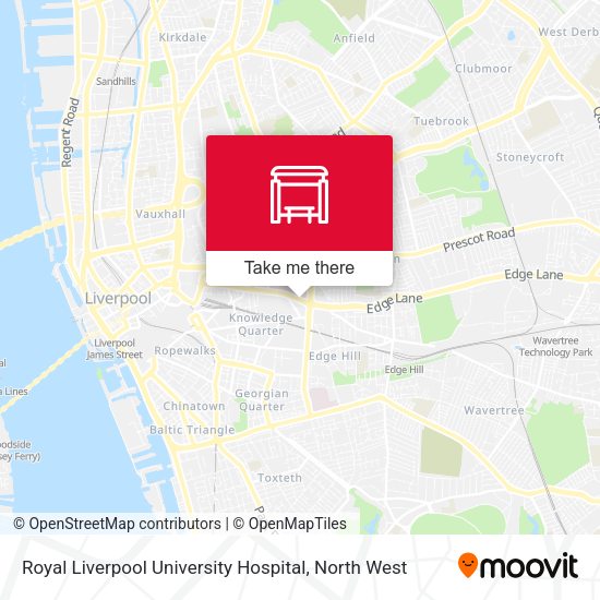 Royal Liverpool University Hospital map