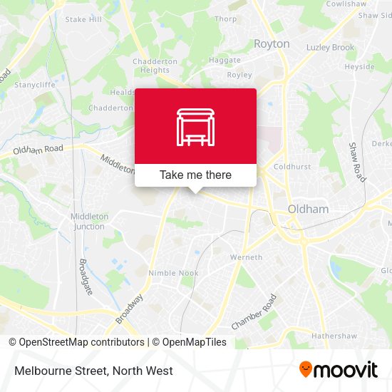 Melbourne Street map