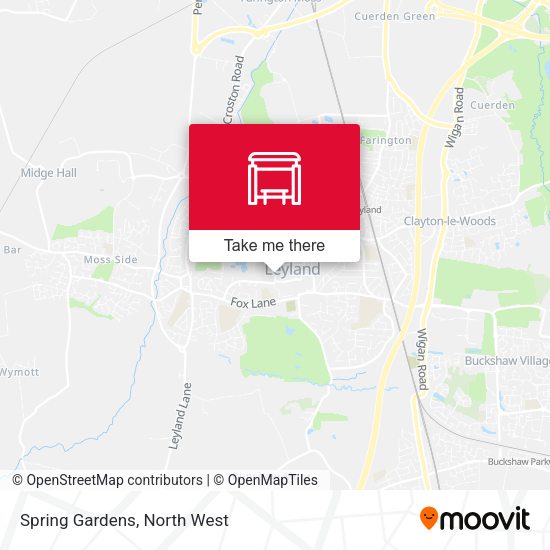 Spring Gardens map