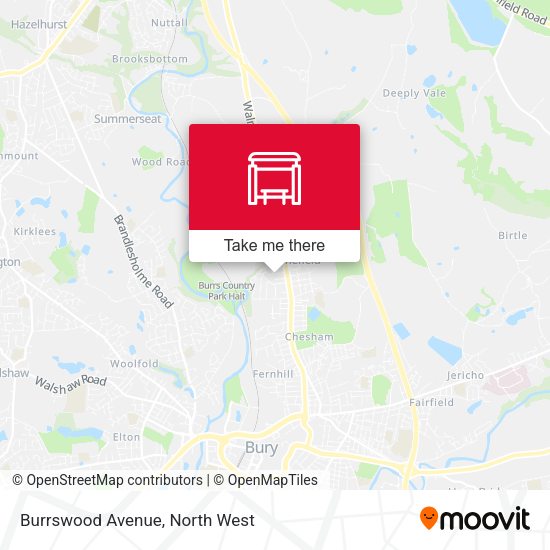 Burrswood Avenue map