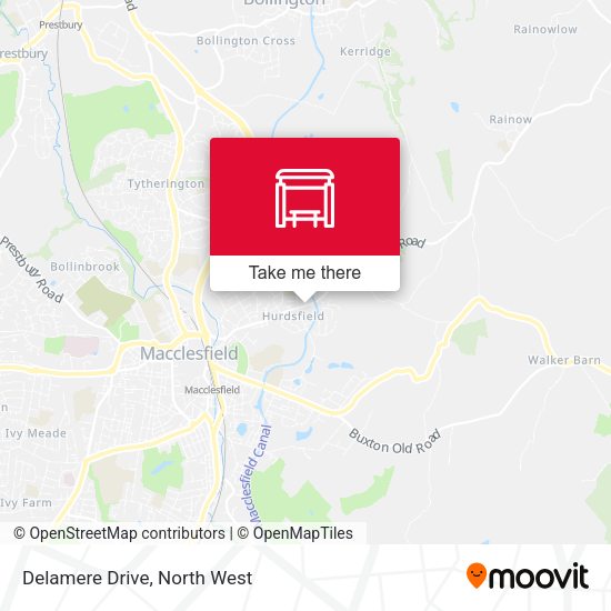Delamere Drive map