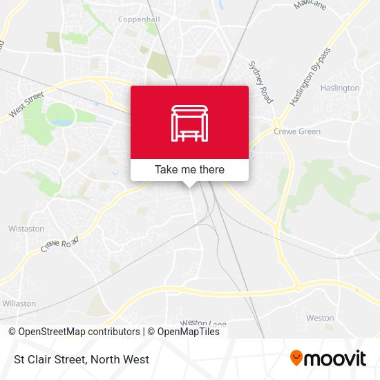 St Clair Street map