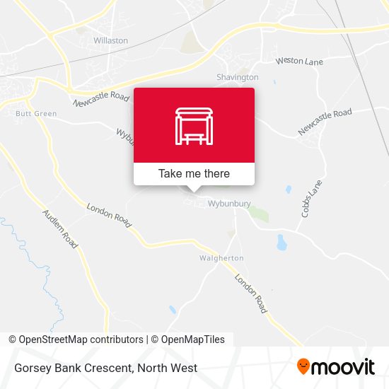 Gorsey Bank Crescent map