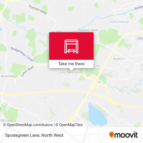 Spodegreen Lane map