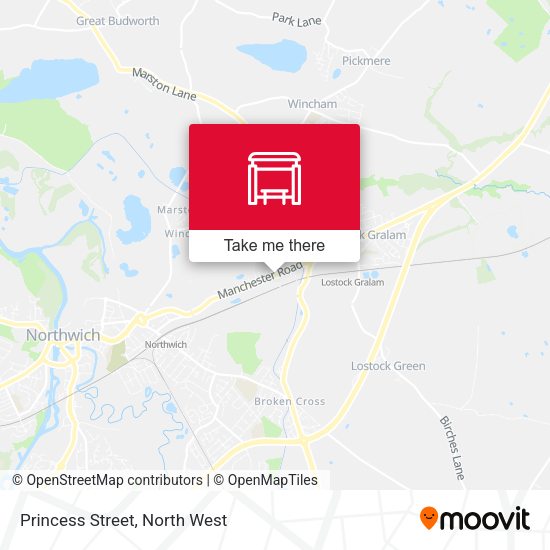 Princess Street map