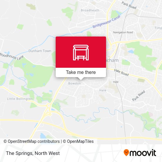 The Springs map
