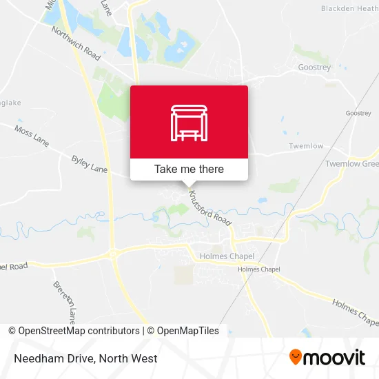 Needham Drive map