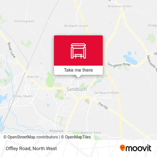 Offley Road map