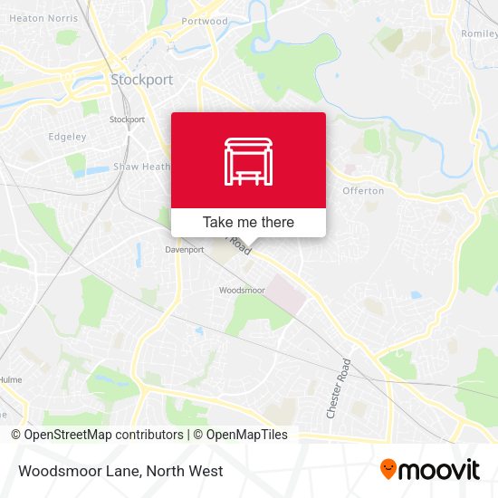 Woodsmoor Lane map
