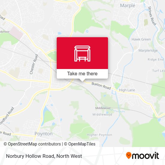 Norbury Hollow Road map