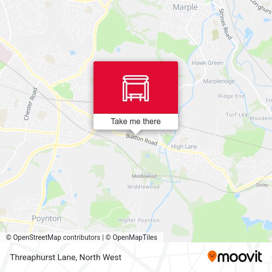 Threaphurst Lane map