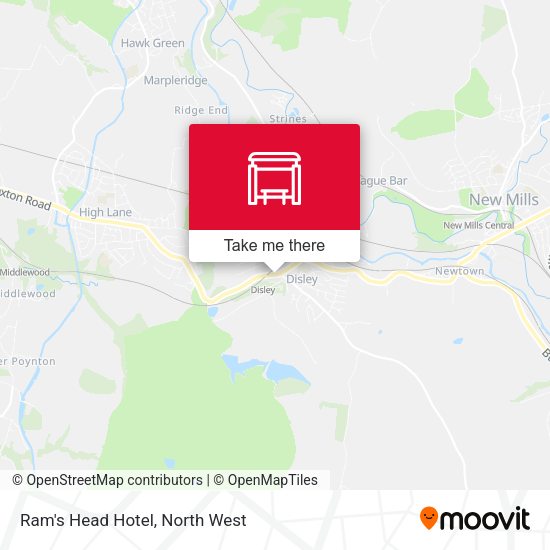 Ram's Head Hotel map