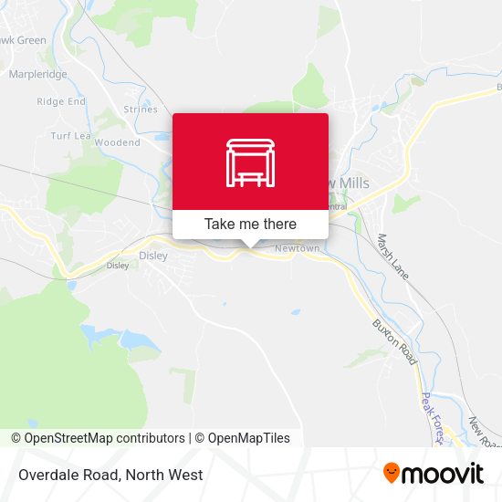 Overdale Road map