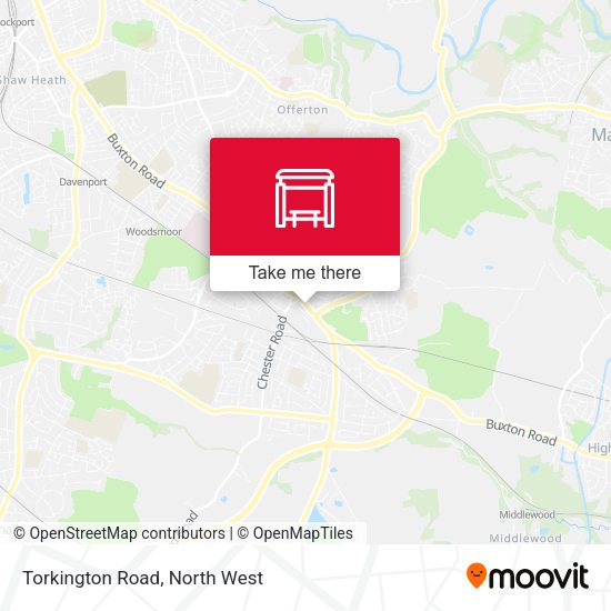 Torkington Road map