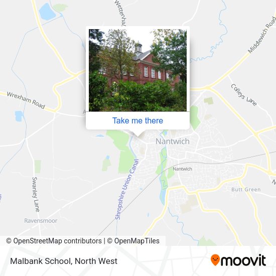 Malbank School map