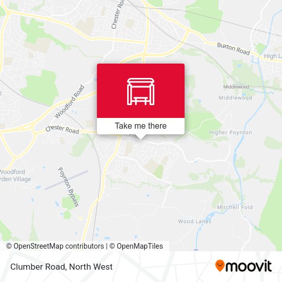 Clumber Road map