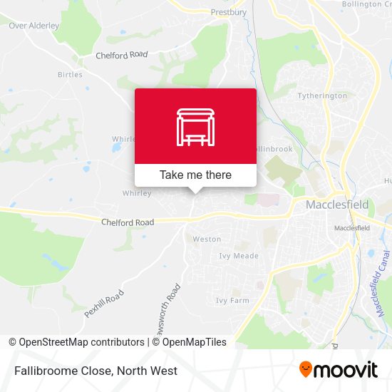 Fallibroome Close map