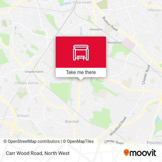 Carr Wood Road map