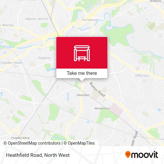 Heathfield Road map