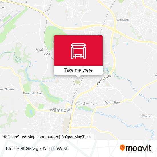 Blue Bell Garage map