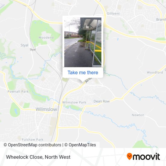 Wheelock Close map