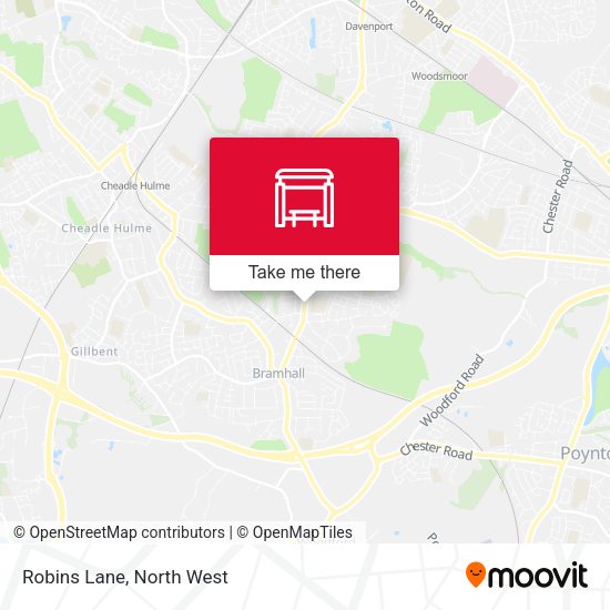 Robins Lane map