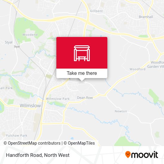 Handforth Road map