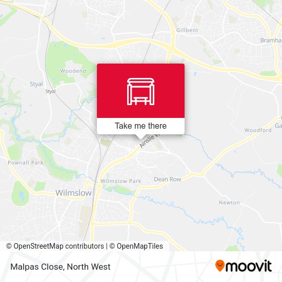 Malpas Close map