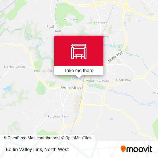 Bollin Valley Link map