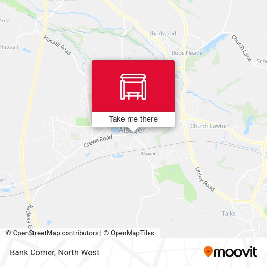Bank Corner map