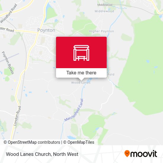 Wood Lanes Church map