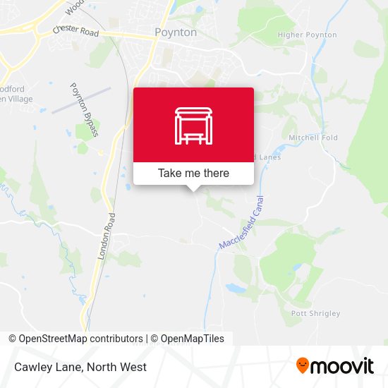 Cawley Lane map