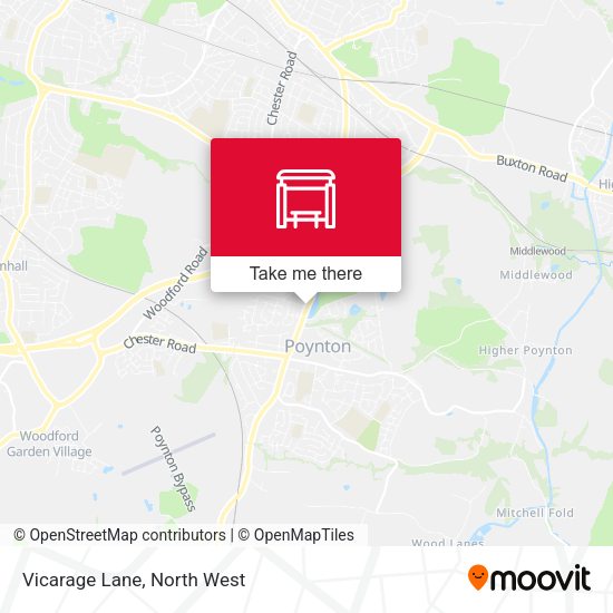 Vicarage Lane map