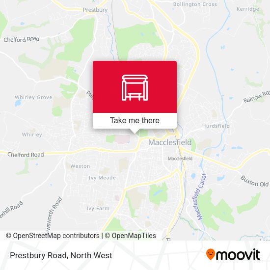 Prestbury Road map