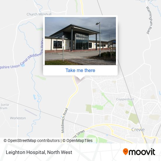 Leighton Hospital map