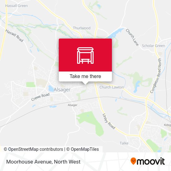 Moorhouse Avenue map