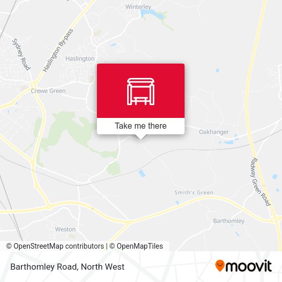 Barthomley Road map