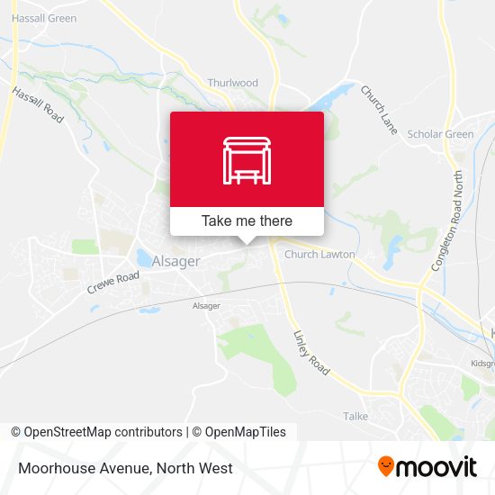 Moorhouse Avenue map