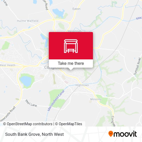 South Bank Grove map