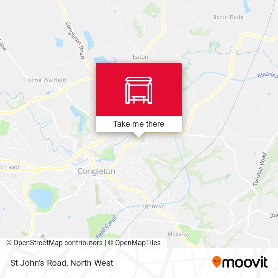 St John's Road map